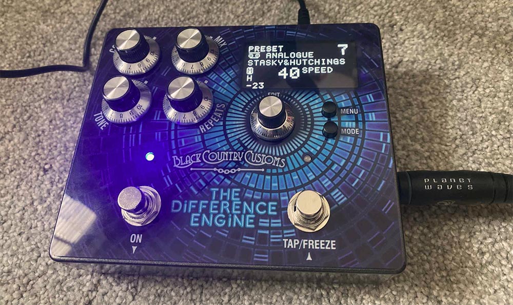 The Alex Hutchings difference Engine Delay Pedal