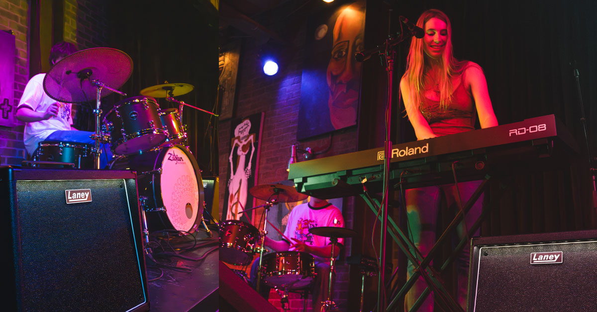 musicians playing the laney audiohub multi-instrument amps for laney audiohub comparison guide.jpg