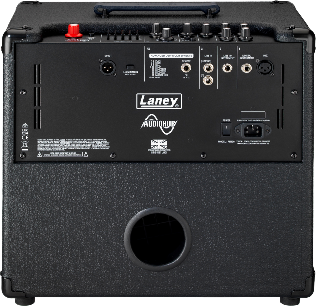 Photo of AUDIOHUB AH100 100W Multi- Instrument Combo Amp with Bluetooth & USB Type C  - Back