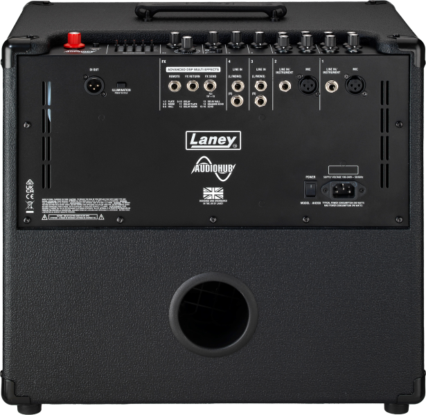 Photo of AUDIOHUB AH200 200W Multi- Instrument Combo Amplifier with Bluetooth, USB Type C & Compression Horn  - Back