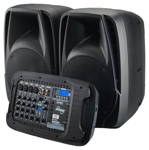 Photo of AUDIOHUB VENUE AH2500D Portable PA system - 2x500W - 6 channels Bluetooth and FX - mics included - Panel