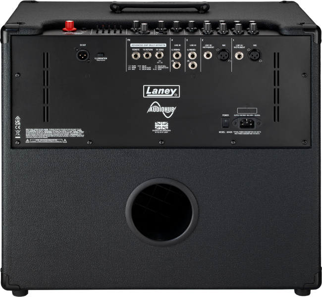 Photo of AUDIOHUB AH400 400W Multi-Instrument Combo Amplifier,15" Driver, Bluetooth & USB Type C. - Back