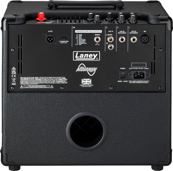 Photo of AUDIOHUB AH60 60W Multi-Instrument Combo Amp with Bluetooth & USB Type C - Back