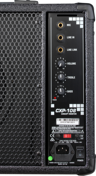 Photo of CONCEPT CXP-108 Active stage monitor - 80W - 8 inch coaxial woofer - Panel