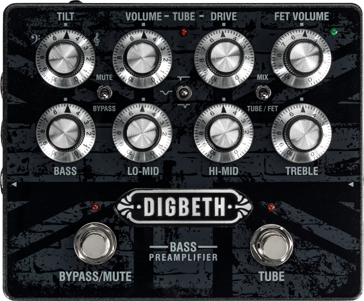 Photo of DIGBETH DB-PRE Bass Guitar Pre Amplifier Pedal  - Main