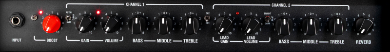 Photo of IRONHEART IRF120H 120W Ironheart Foundry LA•IR equipped Analogue Guitar Amp Head. - Panel