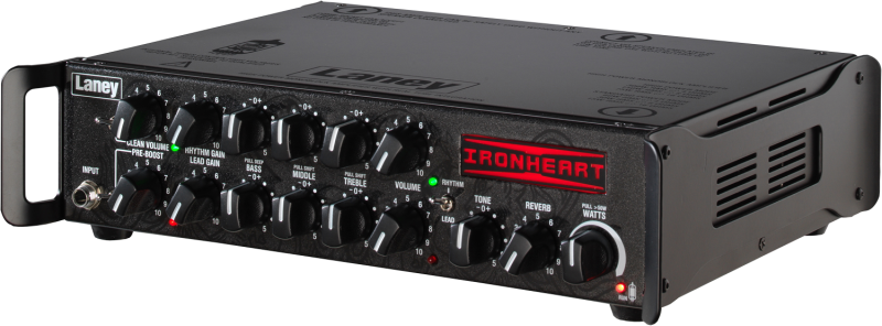 Photo of IRONHEART IRT-SLS Monoblock + tube guitar head - 300W - USB Interface - Left